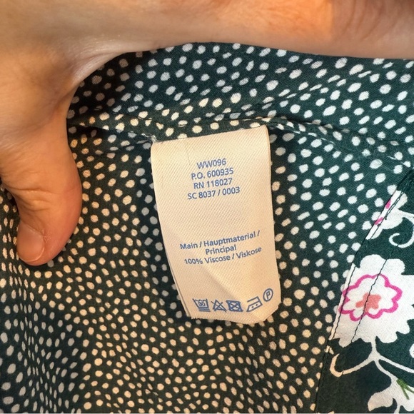 Boden Green and Pink Floral Dress - Picture 4 of 5